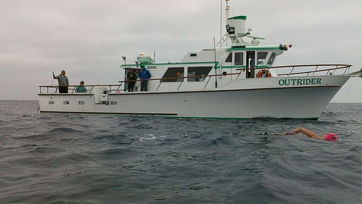 Catalina Channel - Abhejali becomes a Triple Crowner, Aug 18, 2015